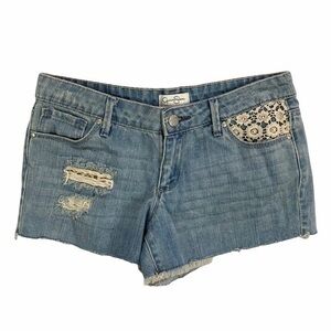 Jessica Simpson Light Wash Denim Cutoff Shorts‎